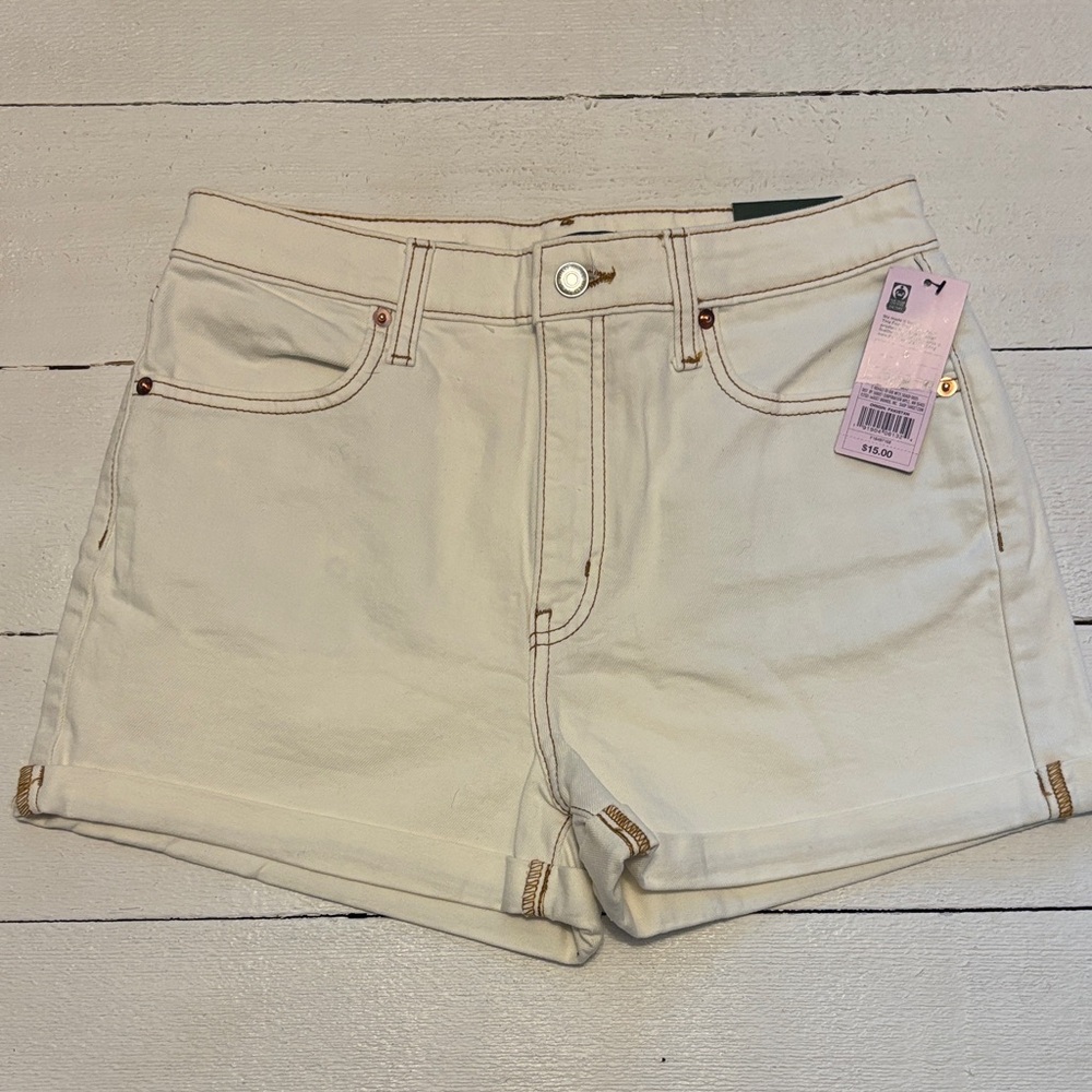 Wild Fable Off-White Jean Shorts